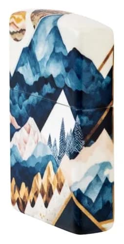 Zippo Mountain Collage Design 540 Matte Pocket Lighter | Windproof Metal Construction thumbnail 3
