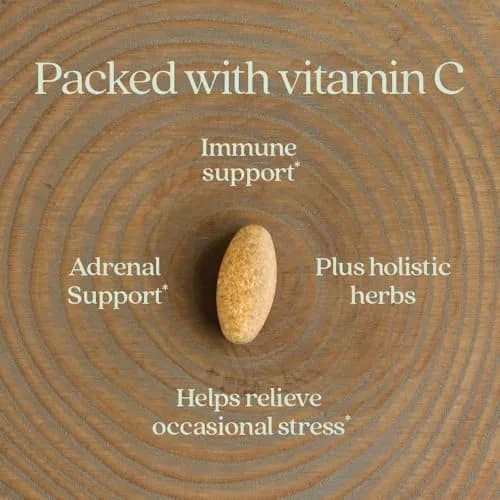 New Chapter Vitamin C Immune Defense Supplement, 90 Count | Organic Elderberry & Stress Support thumbnail 4