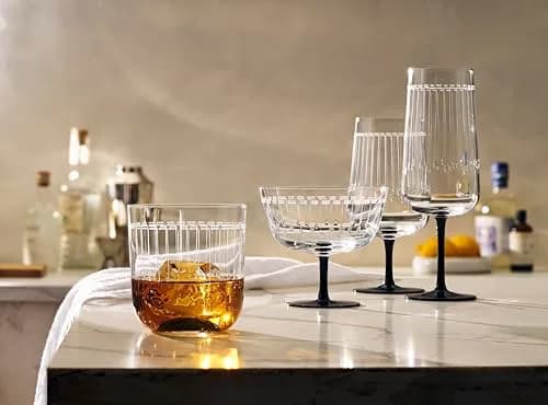 Zwiesel Glas Handmade Glamorous Crystal Glass 16 Ounce Cabrenet Set of 2 | Art Déco Design thumbnail 4