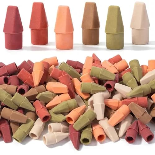 Mr. Pen Autumn Earth Pencil Eraser Toppers, 120 Pack | No Smudge Latex Free Erasers for Pencils - main product image