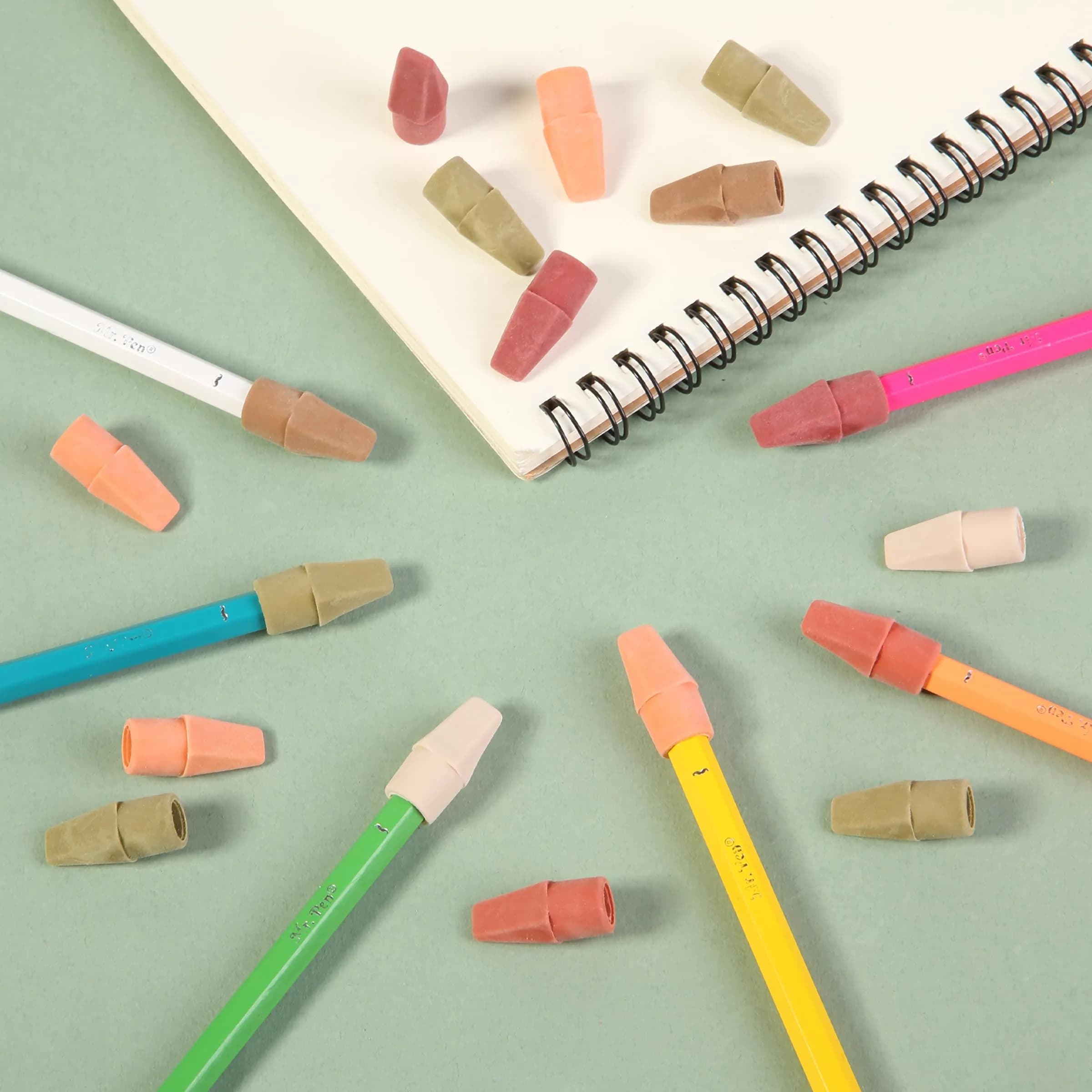 Mr. Pen Autumn Earth Pencil Eraser Toppers - 120 Pack | Smudge-Free Latex-Free Erasers - view 7