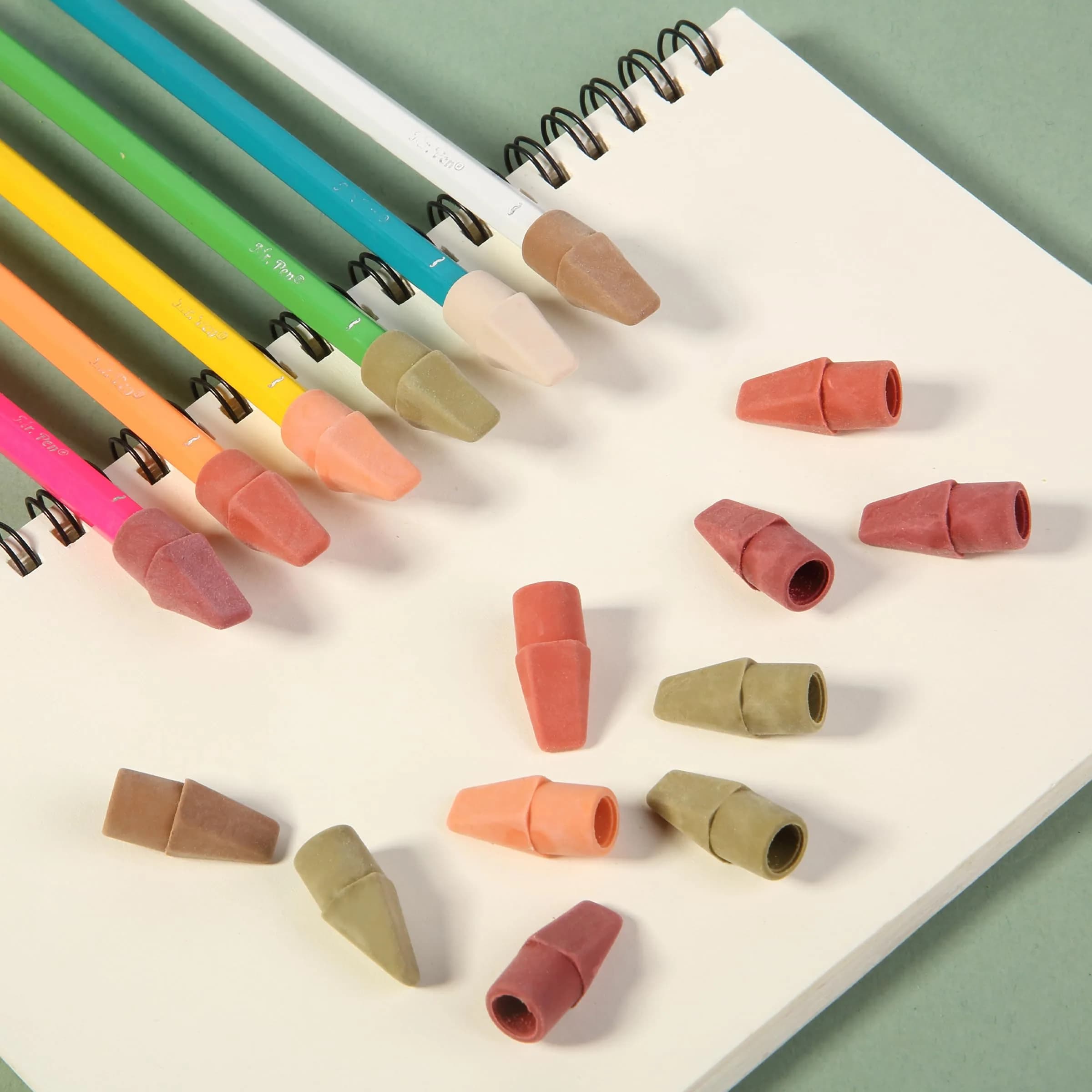Mr. Pen Autumn Earth Pencil Eraser Toppers - 120 Pack | Smudge-Free Latex-Free Erasers - view 8
