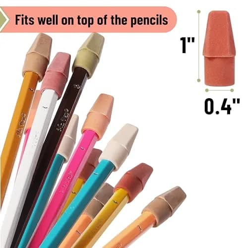 Mr. Pen Pencil Eraser Toppers, 120 Pack, Autumn Earth Colors | Bulk Pack Eraser thumbnail 3