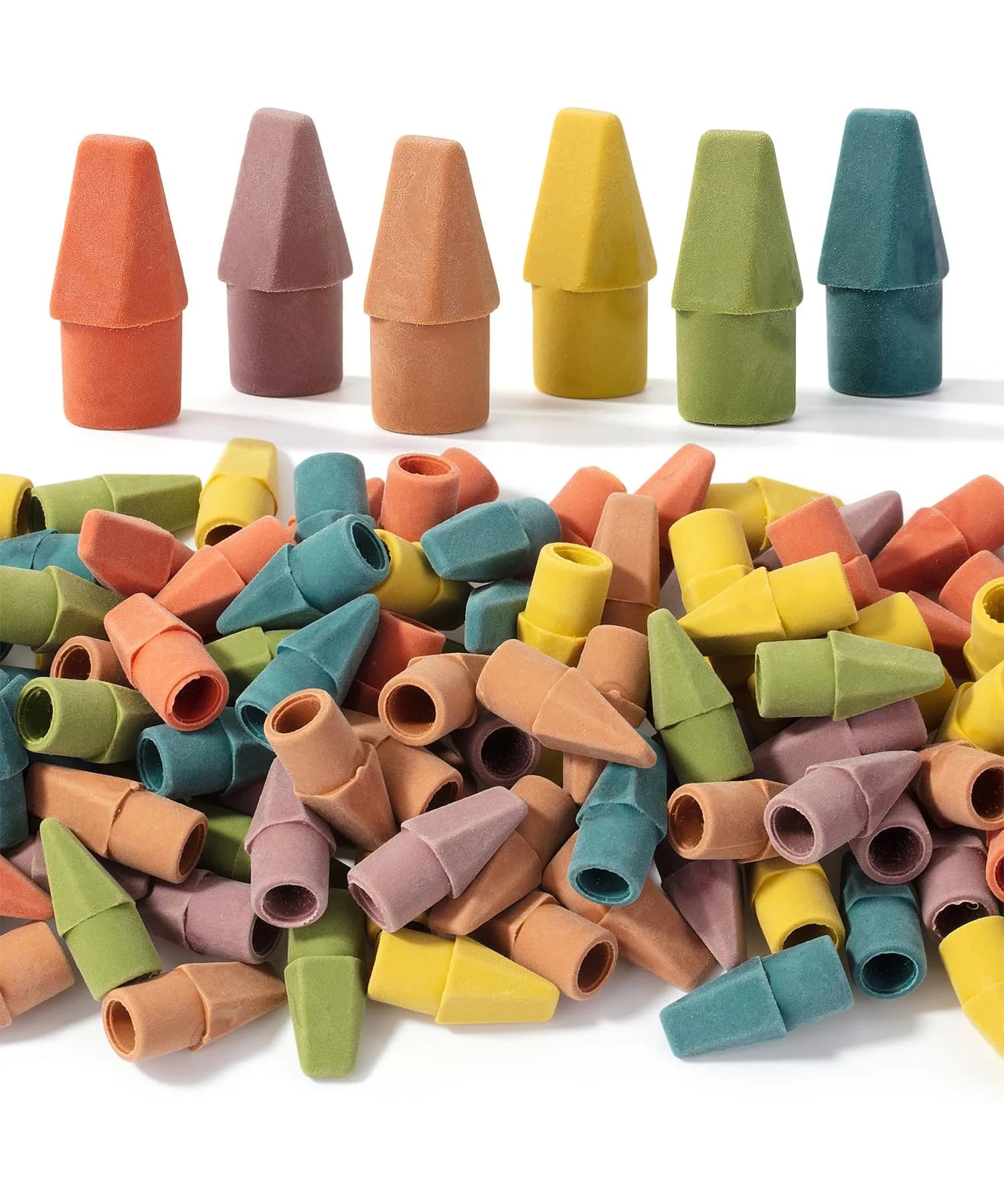 Mr. Pen Folk Festival Pencil Top Erasers, 120 Pack | Smooth Smudge-Free Erasing - main product image