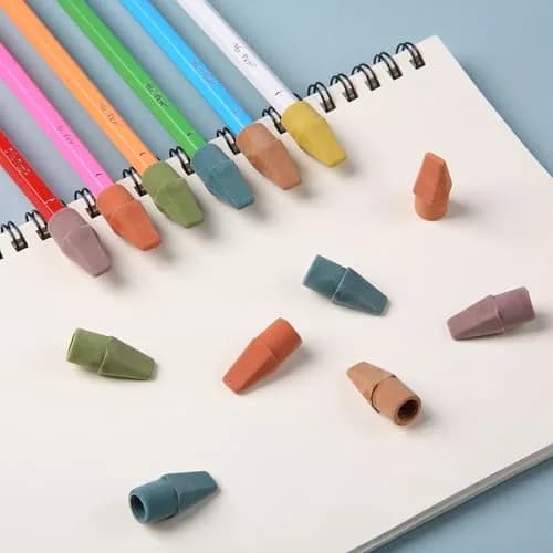 Mr. Pen Pencil Top Erasers, 120 Pack, Folk Festival Colors | Latex-Free & Smudge-Free Erasing thumbnail 6