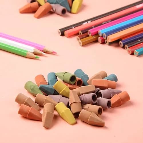 Mr. Pen Pencil Top Erasers, 120 Pack, Folk Festival Colors | Latex-Free & Smudge-Free Erasing thumbnail 7