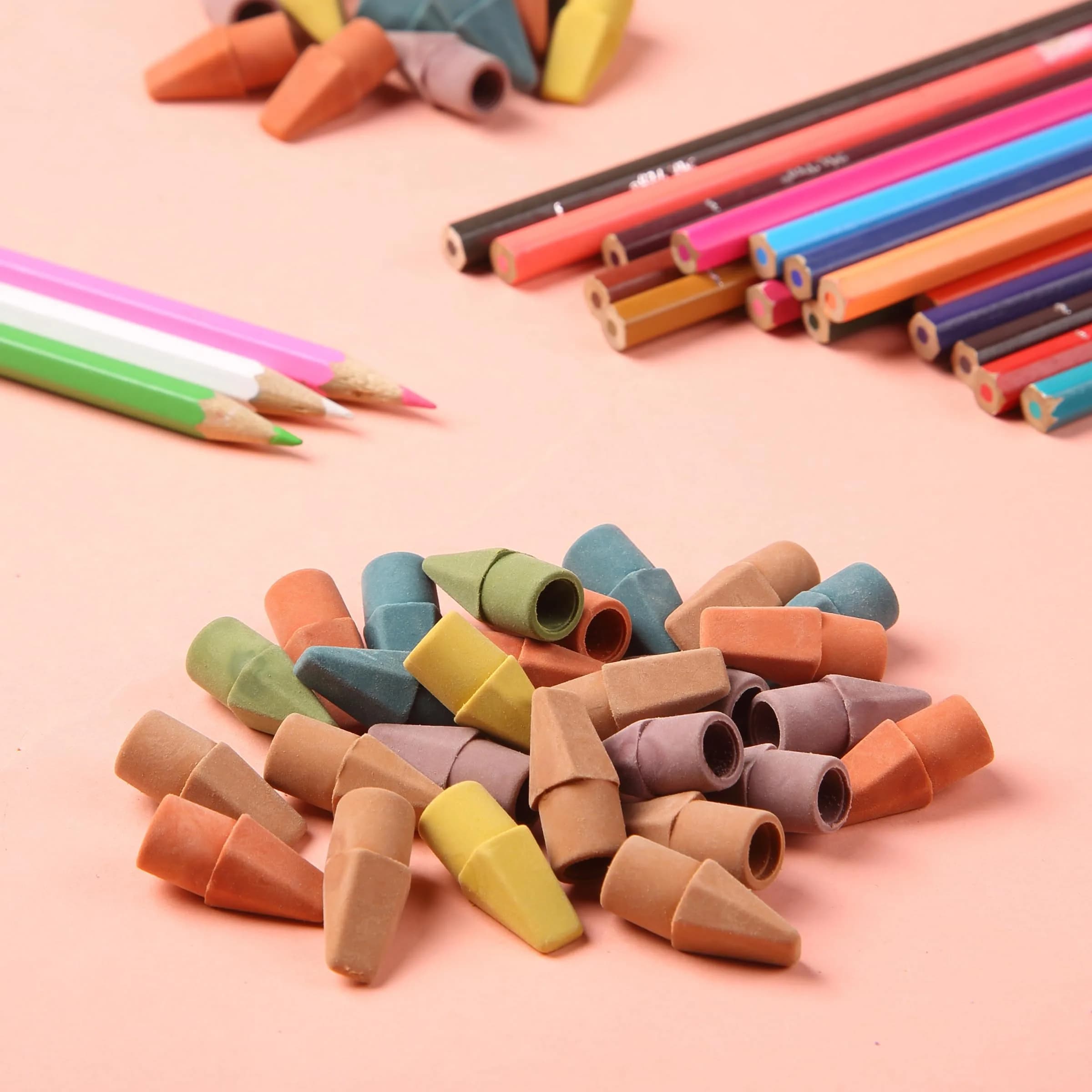 Mr. Pen Folk Festival Pencil Top Erasers, 120 Pack | Smooth Smudge-Free Erasing - view 7