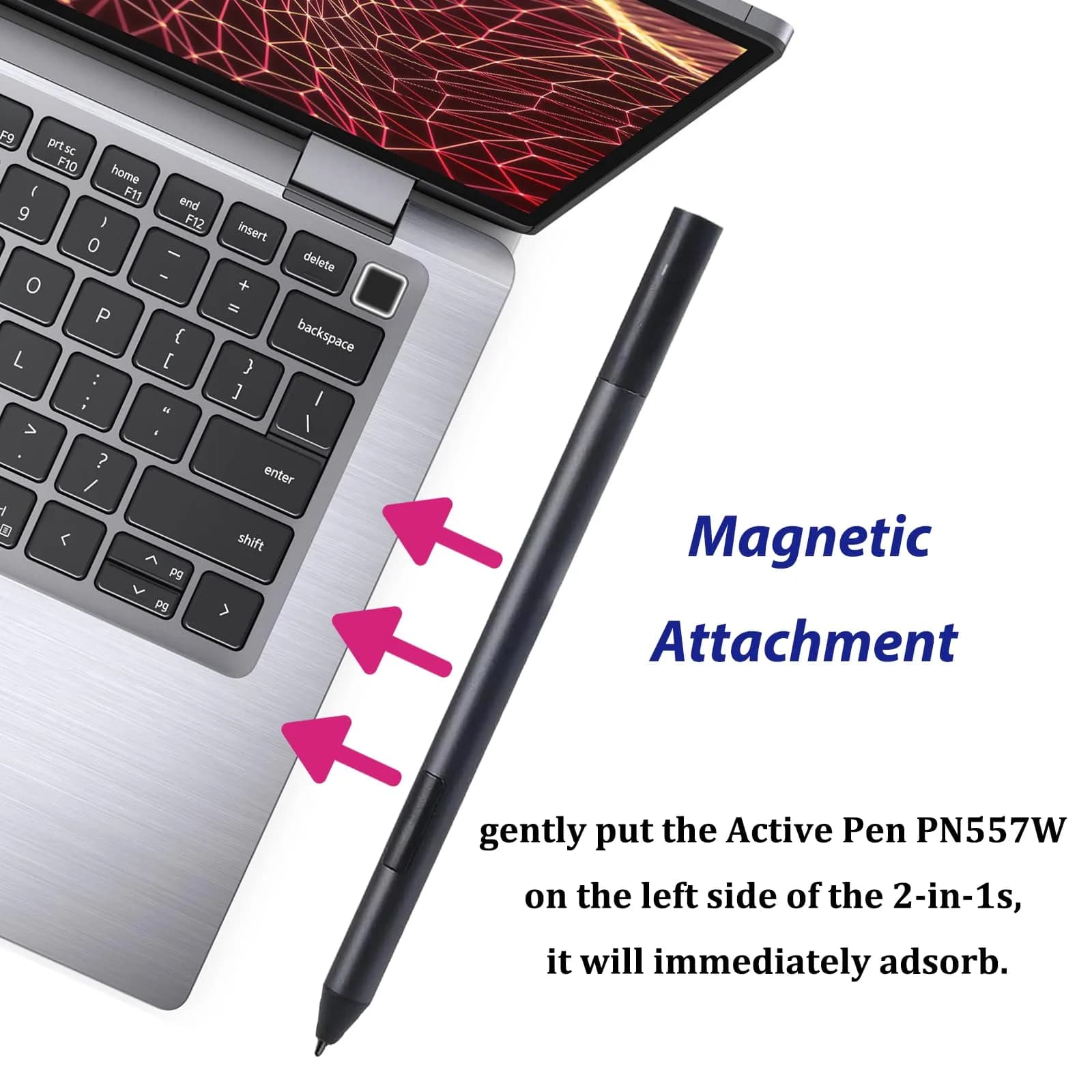 LiXiongBao Active Pen PN557W for Dell Laptops | 4096 Pressure Levels, Palm Rejection - view 5