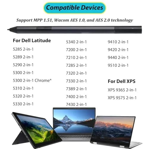 LiXiongBao Active Pen PN557W for Dell Laptops | 4096 Pressure Levels, Palm Rejection thumbnail 2
