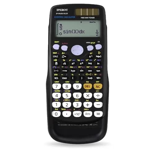 IPEROT Math Solar Calculator with 417 Functions & Dual Power | 16.5 cm (6.5 in) Display thumbnail 1
