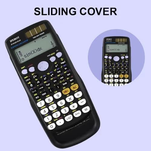 IPEROT Math Solar Calculator with 417 Functions & Dual Power | 16.5 cm (6.5 in) Display thumbnail 7