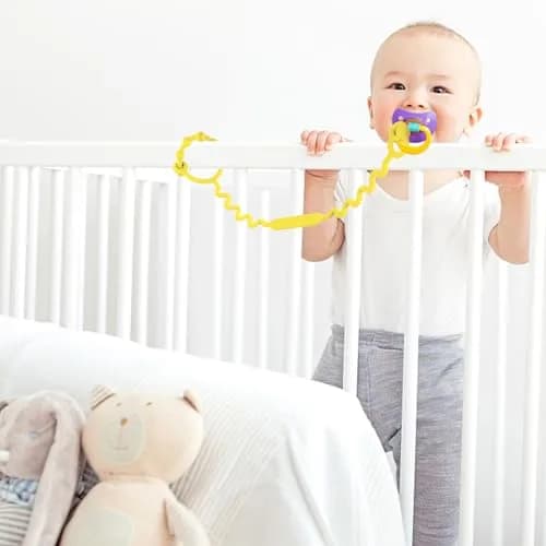 Yunaeduo Silicone Toy Straps for Baby, 5 Pack | Adjustable, BPA-Free, Heat-Resistant Toy Holder for Stroller, High Chair, Sippy Cups thumbnail 3