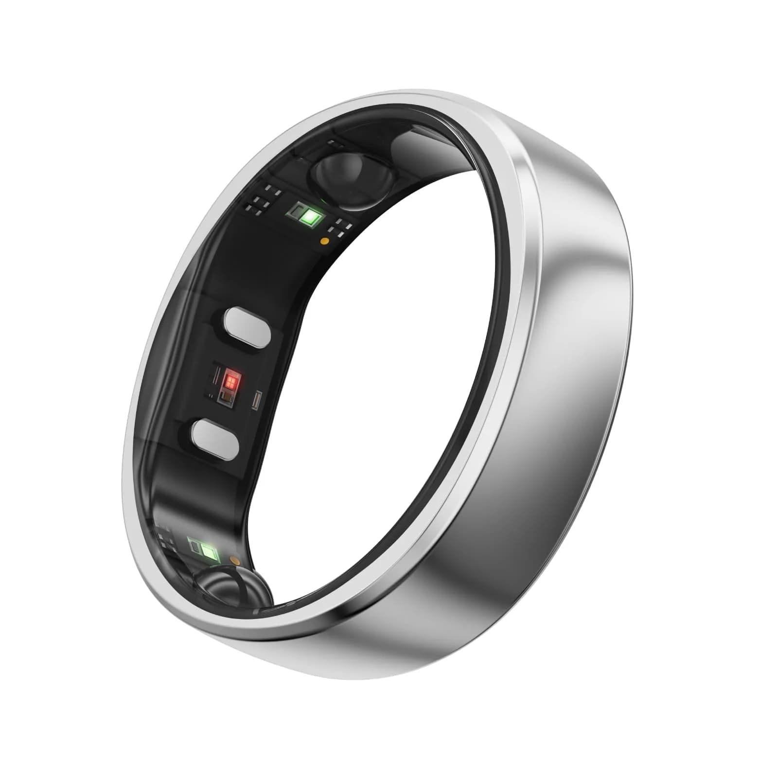 RingConn Gen 2 Smart Ring Titanium Sleep Apnea Monitoring Silver Size 10 | Advanced Health Tracking - main product image