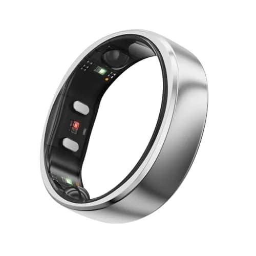 RingConn Gen 2 Smart Ring Titanium Sleep Apnea Monitoring Silver Size 10 | Advanced Health Tracking thumbnail 1