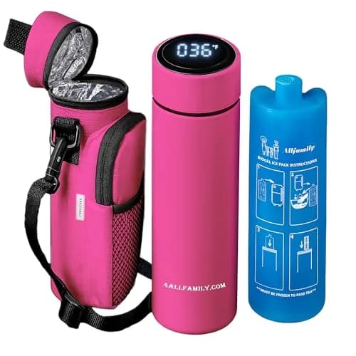 4ALLFAMILY Nomad Medium Pro Insulin Cooler Travel Case - Pink | Keeps Medication Cool for 27 Hours thumbnail 1
