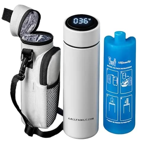 4ALLFAMILY Nomad Medium Pro Insulin Cooler Travel Case - White | Keeps Medication Cool for 27 Hours in 104°F Heat thumbnail 1