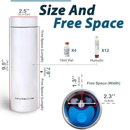 4ALLFAMILY Nomad Medium Pro Insulin Cooler Travel Case - White | Keeps Medication Cool for 27 Hours in 104°F Heat thumbnail 5