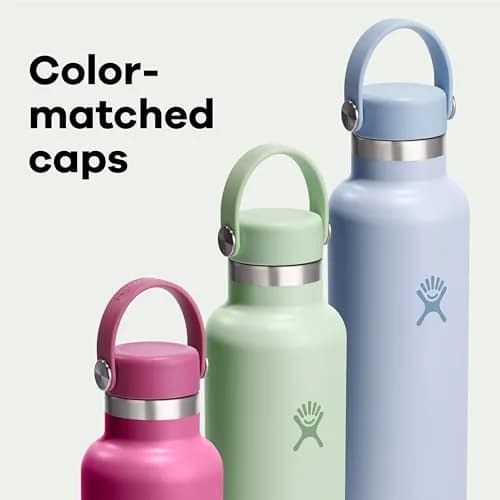 Hydro Flask Water Bottle - Insulated Stainless Steel - Non Spill, Leakproof in 21 Oz Reef Pink thumbnail 6