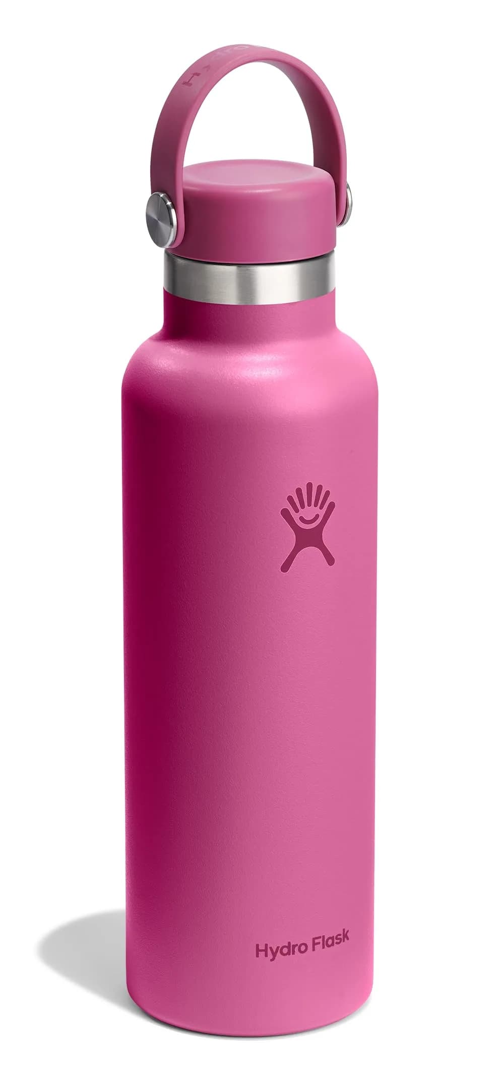 Hydro Flask Standard Mouth 21 oz Water Bottle in Reef Pink - Insulated Stainless Steel, Leakproof - view 2