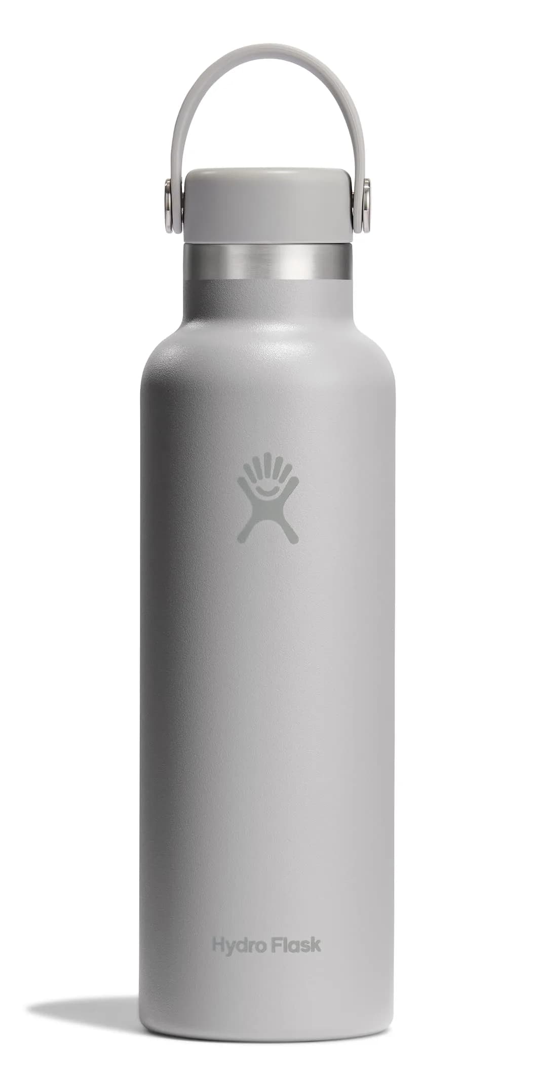 Hydro Flask Water Bottle - Insulated Stainless Steel - Non Spill, Leakproof in 21 Oz Birch Gray | Keeps Drinks Cold 24H & Hot 12H