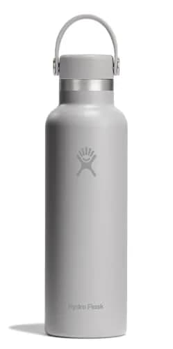 Hydro Flask Water Bottle - Insulated Stainless Steel - Non Spill, Leakproof in 21 Oz Birch Gray | Keeps Drinks Cold 24H & Hot 12H thumbnail 1
