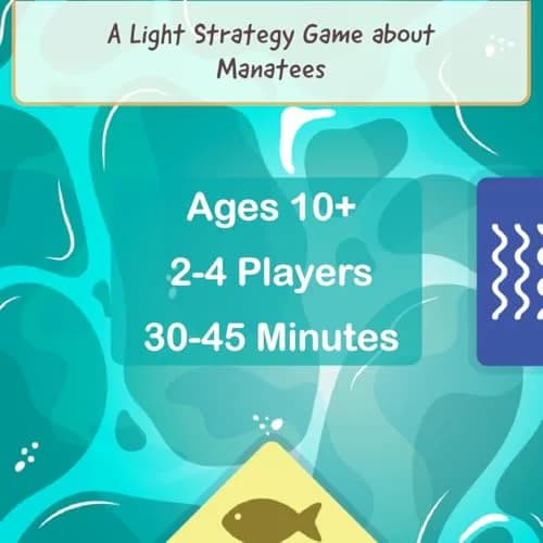 Buffalo Games I Heart Manatees Board Game Strategy | Ages 10+ | Multicolor 10.5x10.5x2 in thumbnail 6