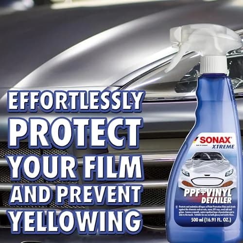 SONAX PPF + Vinyl Detailer Protection & Maintenance for Paint Protection Films & Decals 500ml | Water-Repellent & UV Protection for Glossy & Matte Finishes thumbnail 4