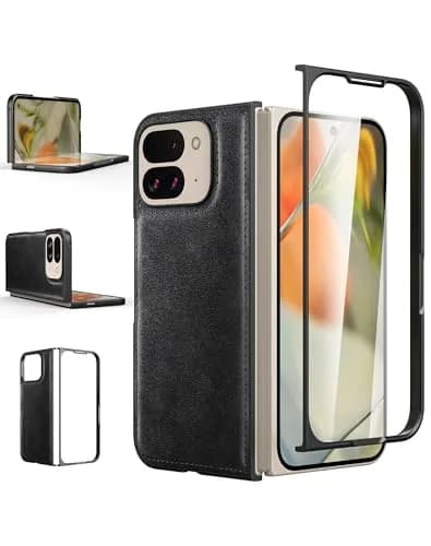 Foluu Cellular Phone Case for Google Pixel 9 Pro Fold 2024 | Slim Leather & Hard PC Shell thumbnail 1