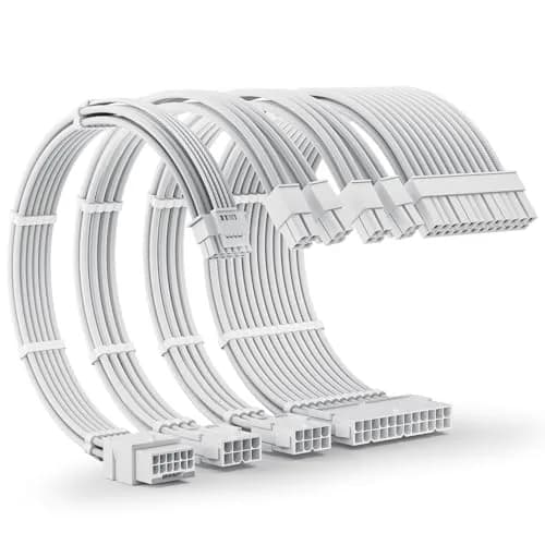 AsiaHorse 12VHPWR PSU Extension Cable Kit for RTX 50/40 Series, 16AWG Pcie 5.0 Cable Extension Kit, 30CM thumbnail 1
