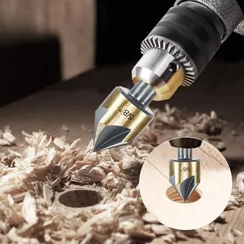 DKIBBITH Countersink Drill Bit Set, 5 Pieces High Speed Steel 82° | Precise Countersinking for Wood, Metal & Plastic thumbnail 7