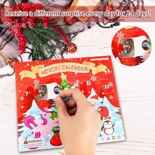 OuMuaMua Christmas Bracelets Advent Calendar 2026 | Kids & Adults Holiday Jewelry thumbnail 4