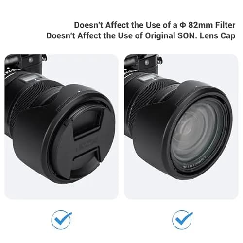JJC HB-87 Reversible Lens Hood for Nikon NIKKOR Z 24-70mm f2.8 S Lens | 82mm Filter Compatible thumbnail 5