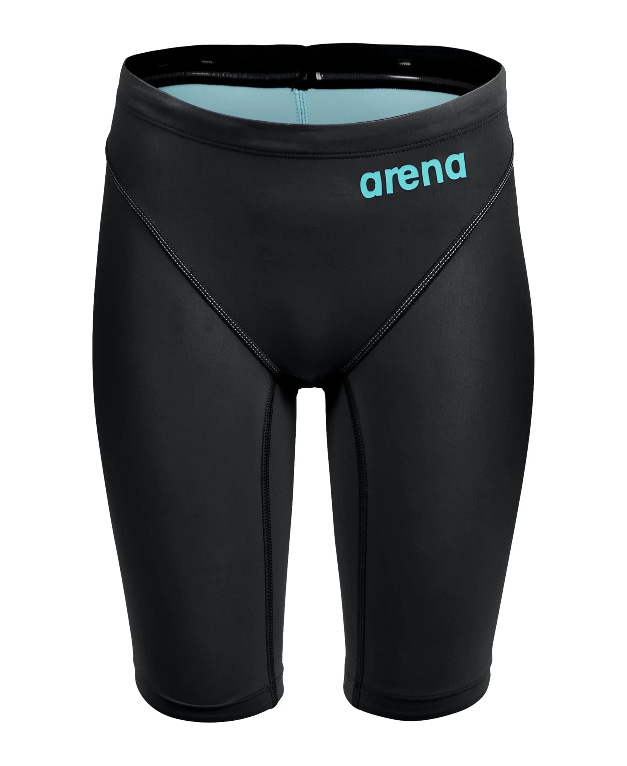 ARENA Powerskin Impulso Boys' Racing Jammer Size 22 | Pro-Level Competition Swimsuit — Black Teal