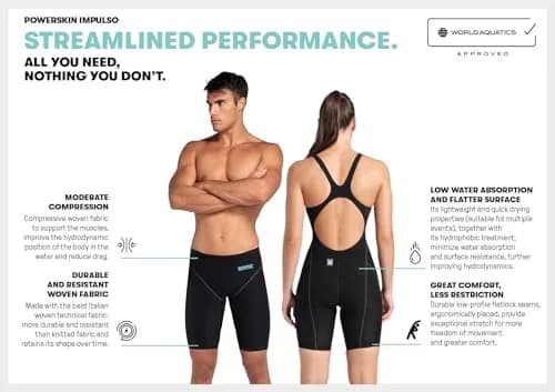 ARENA Powerskin Impulso Boys' Racing Jammer Size 22 | Pro-Level Competition Swimsuit thumbnail 4