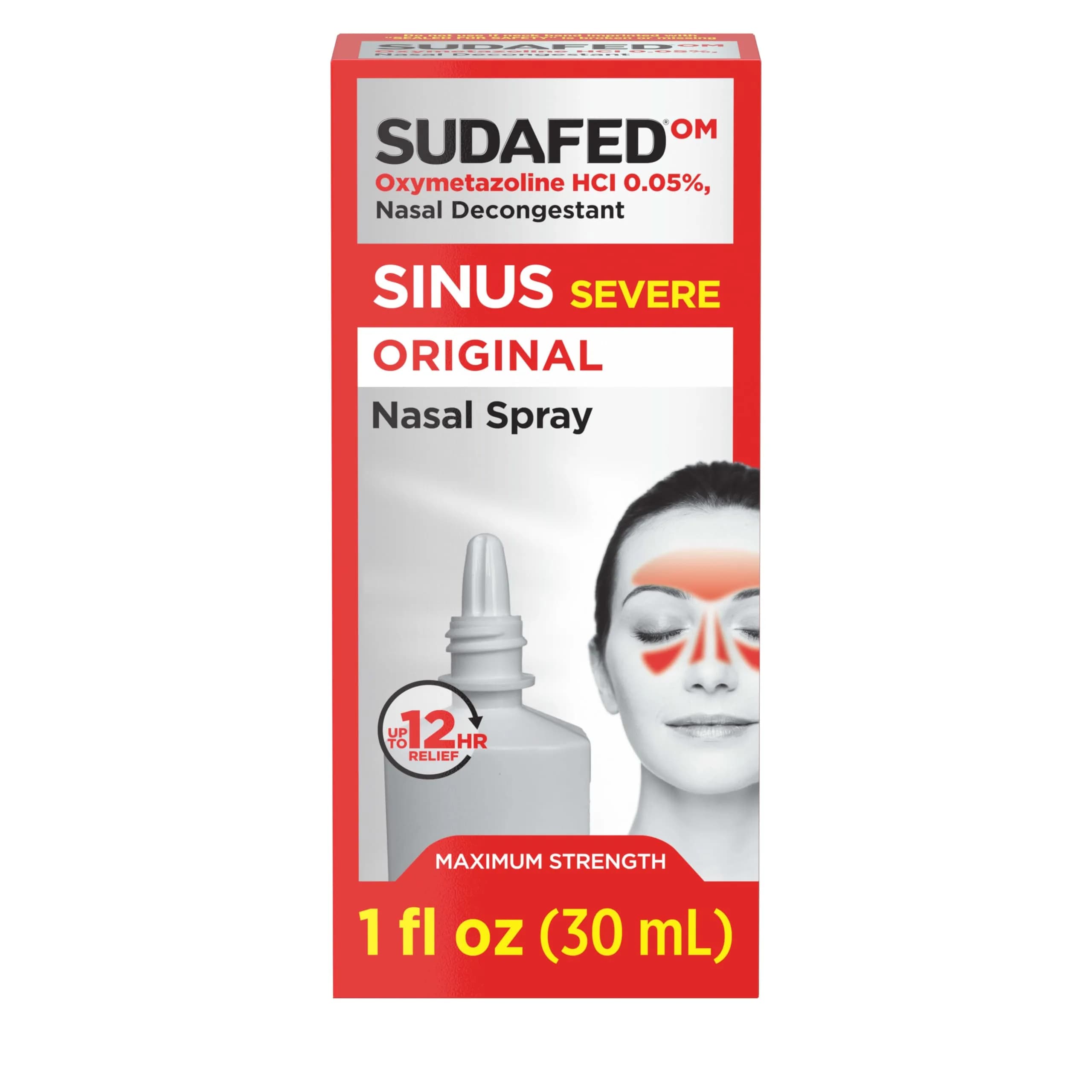 Sudafed Sinus Severe Nasal Spray 1 fl oz | Fast-Acting Sinus Relief for Adults & Kids 6+ — Multi