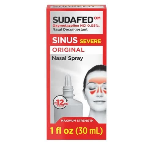 Sudafed Sinus Severe Nasal Spray 1 fl oz | Fast-Acting Sinus Relief for Adults & Kids 6+ thumbnail 1