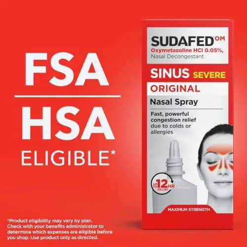 Sudafed Sinus Severe Nasal Spray 1 fl oz | Fast-Acting Sinus Relief for Adults & Kids 6+ thumbnail 4