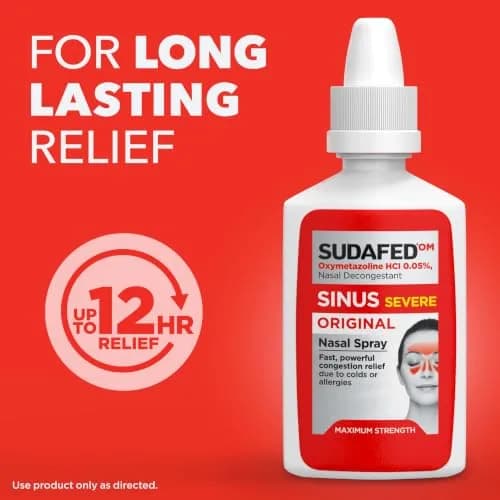 Sudafed Sinus Severe Nasal Spray 1 fl oz | Fast-Acting Sinus Relief for Adults & Kids 6+ thumbnail 6