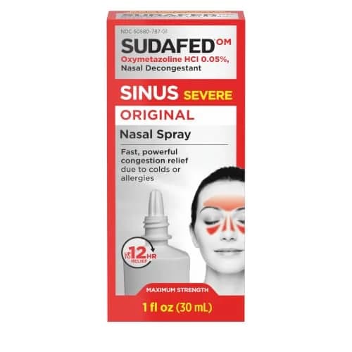 Sudafed Sinus Severe Nasal Spray 1 fl oz | Fast-Acting Sinus Relief for Adults & Kids 6+ thumbnail 8