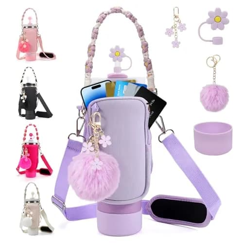 3tyto Purple 40oz Tumbler Accessories Set with Strap & Boot | Authentic USA Import thumbnail 1