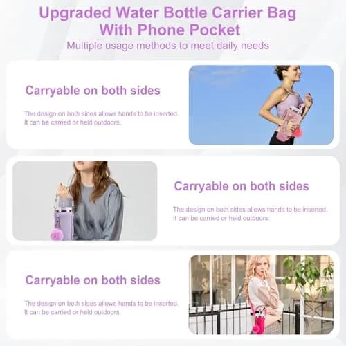 3tyto Purple 40oz Tumbler Accessories Set with Strap & Boot | Authentic USA Import thumbnail 3