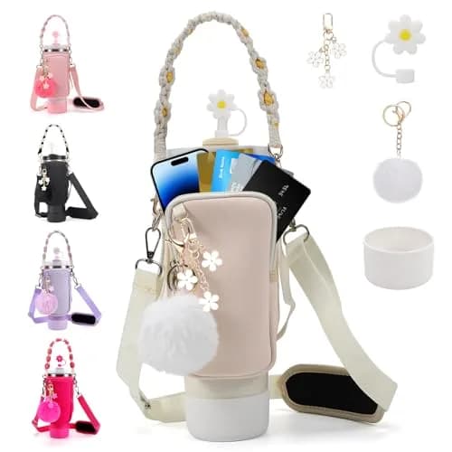 3tyto Stanley Cup Accessories Set - Bohemian Style Carrier Bag, Boot, Straw Cover & Charms for 40oz/30oz Tumblers | 6-Piece Value Pack thumbnail 1