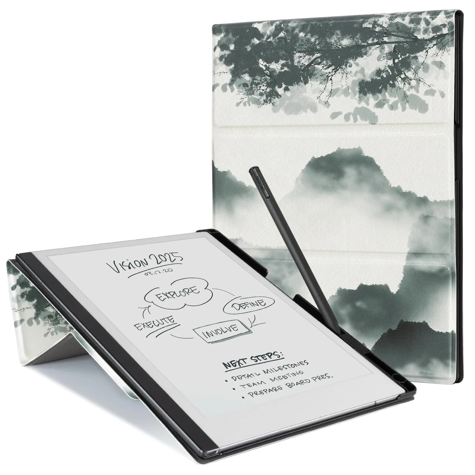 CoBak Case for reMarkable 2 Paper Tablet | Multi-Angle Protective Cover with Pen Holder — Oriental Charm
