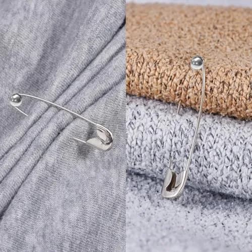VAMA Fashions Metal Ball Safety Pin Set 4.5cm | Elegant Saree & Hijab Pins for Women thumbnail 6