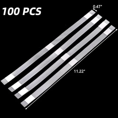 ZEAYEA Office & School Supplies Glue Strips 100 pcs | Mesh Backing for Binding & Repair thumbnail 2