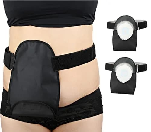 SinaiSea Waterproof Ostomy Bag Cover Belt Adjustable Washable Colostomy Bag Protector (2 Pack) | Leak-proof, Odour Masking & Noise Reduction thumbnail 1