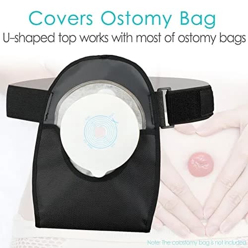 SinaiSea Waterproof Ostomy Bag Cover Belt Adjustable Washable Colostomy Bag Protector (2 Pack) | Leak-proof, Odour Masking & Noise Reduction thumbnail 3