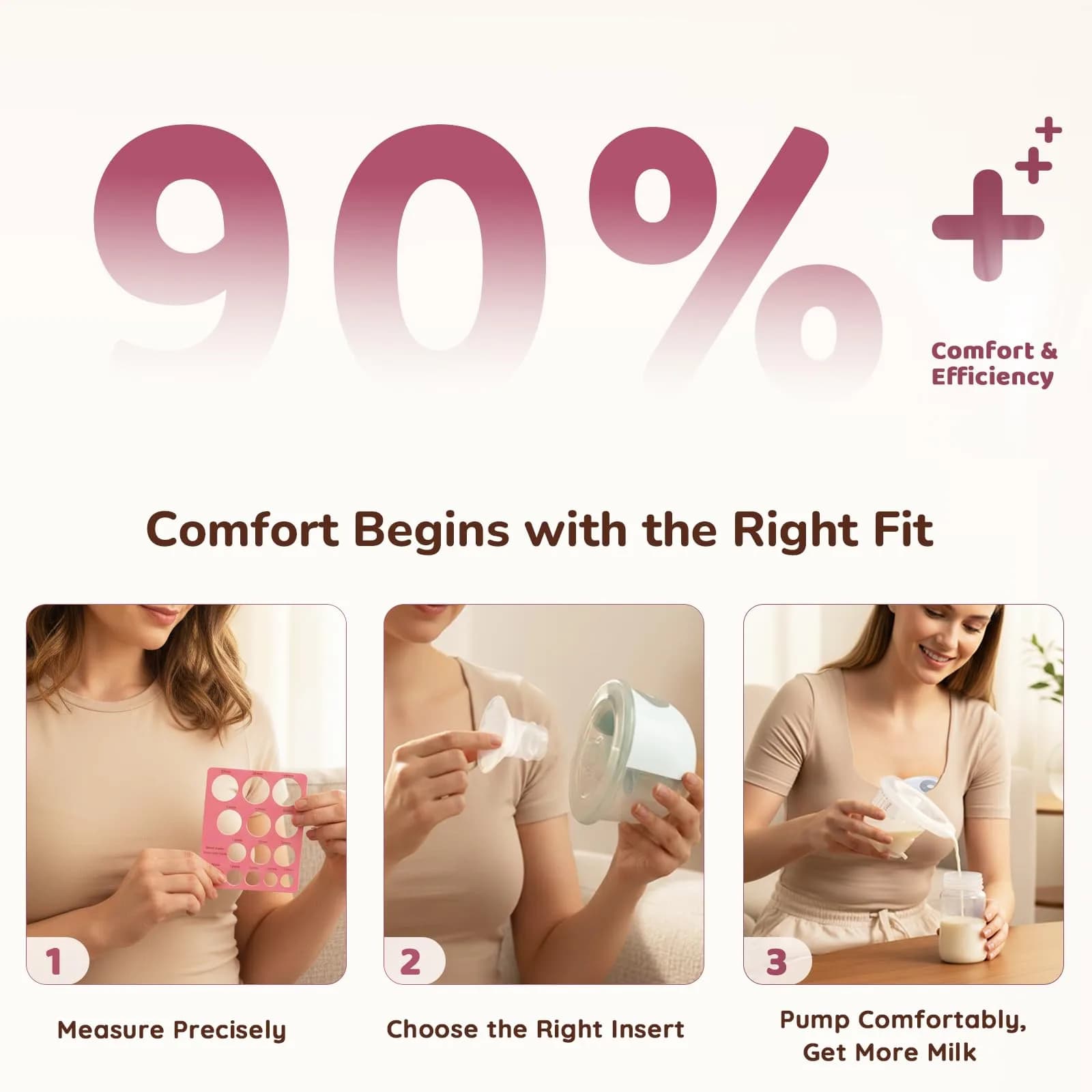 Nursi Luna 5-Pack Flange Sizing Kit for 24mm Breast Pumps - view 3