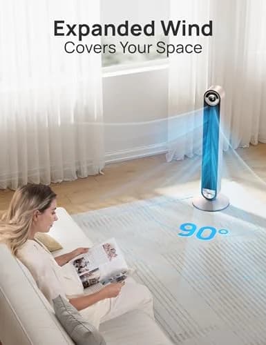 DREO 42 Inch Smart Tower Fan with 90° Oscillation, Silent DC Motor, Voice & App Control, Sleep Mode for Bedroom & Living Room thumbnail 4