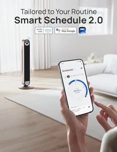 DREO 42 Inch Smart Tower Fan with 90° Oscillation, Silent DC Motor, Voice & App Control, Sleep Mode for Bedroom & Living Room thumbnail 5